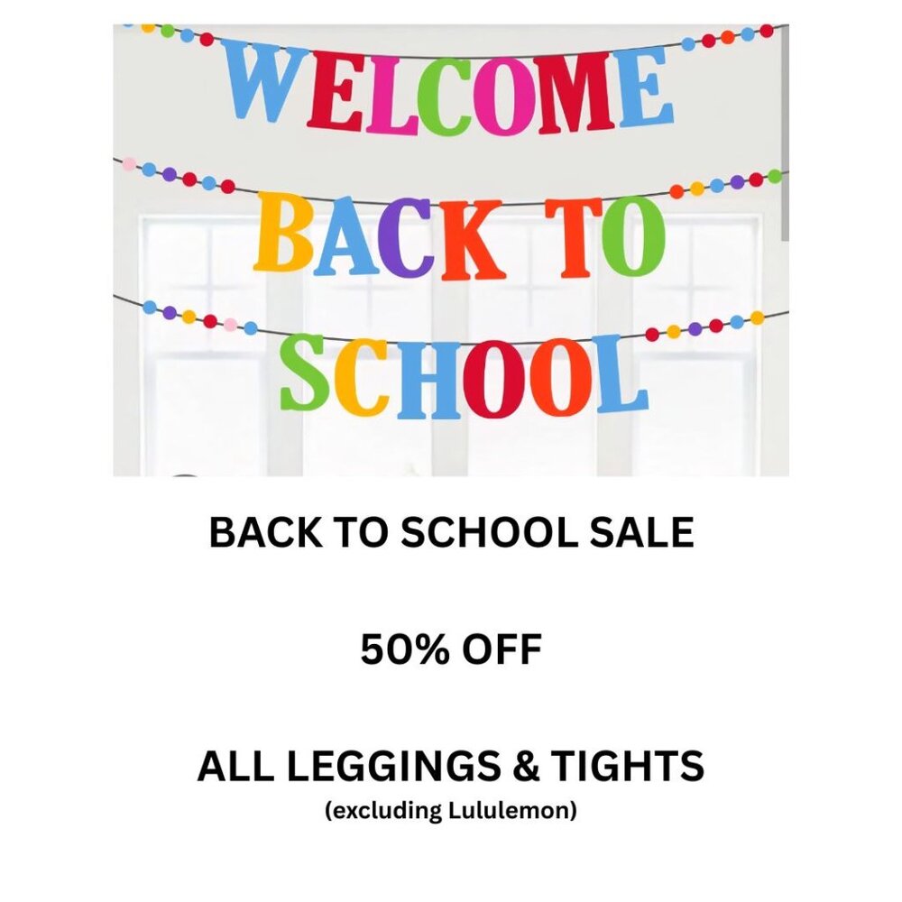 Back to School Sale!